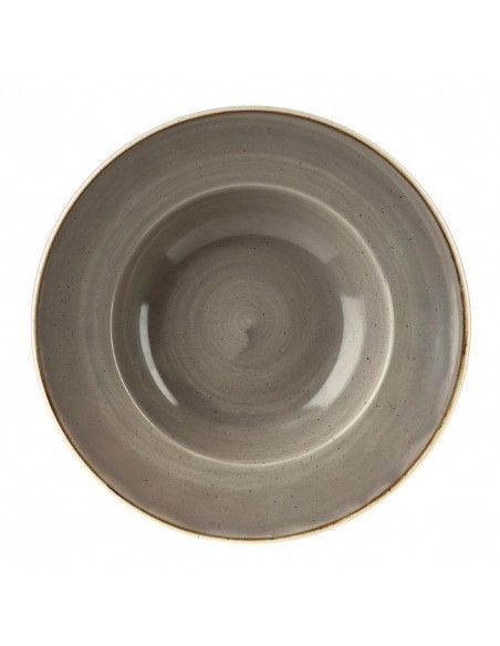 Bols à bord large Churchill Stonecast Peppercorn Grey 277mm (Lot de 12)