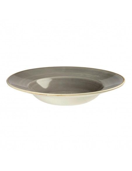 Bols à bord large Churchill Stonecast Peppercorn Grey 277mm (Lot de 12)