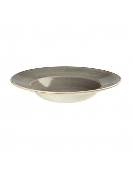 Bols à bord large Churchill Stonecast Peppercorn Grey 240mm (Lot de 12)