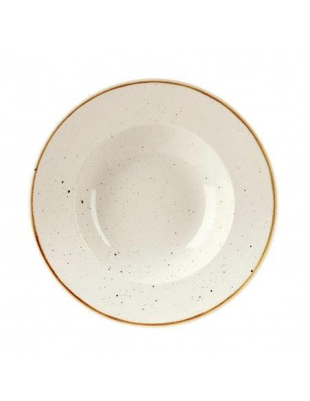 Bols à bord large Churchill Stonecast Barley White 240mm (Lot de 12)