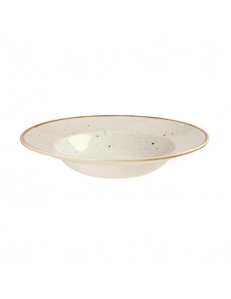Bols à bord large Churchill Stonecast Barley White 240mm (Lot de 12)