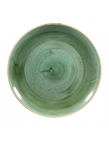 Assiettes rondes Churchill Stonecast Samphire Green 260mm (Lot de 12)
