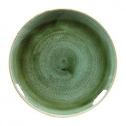 Assiettes rondes Churchill Stonecast Samphire Green 217mm (Lot de 12)
