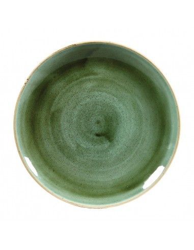 Assiettes rondes Churchill Stonecast Samphire Green 217mm (Lot de 12)