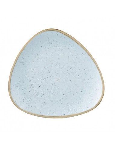 Assiettes triangulaires Churchill Stonecast Duck Egg Blue 315mm (Lot de 6)