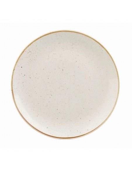 Assiettes rondes Churchill Stonecast Barley White 260mm (Lot de 12)