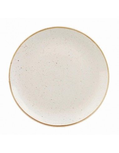 Assiettes rondes Churchill Stonecast Barley White 217mm (Lot de 12)