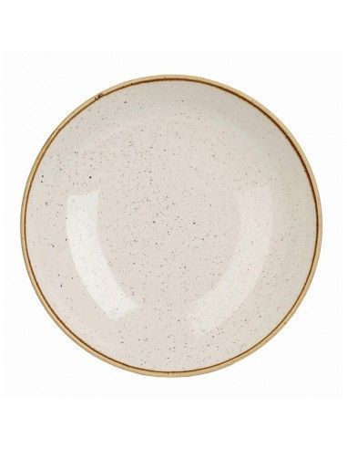Assiettes coupes rondes Churchill Stonecast Barley White 220mm (Lot de 12)