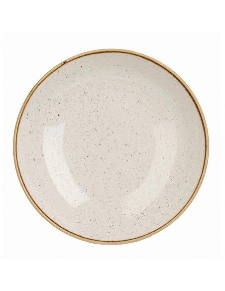 Assiettes coupes rondes Churchill Stonecast Barley White 220mm (Lot de 12)