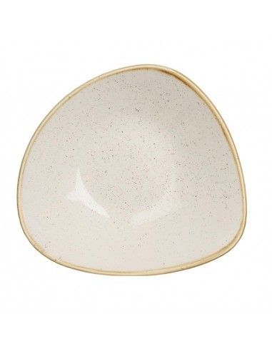 Bols triangulaires Churchill Stonecast Barley White 228mm (Lot de 12)