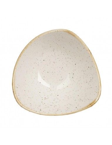 Bols triangulaires Churchill Stonecast Barley White 178mm (Lot de 12)
