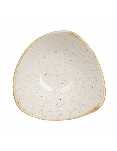 Bols triangulaires Churchill Stonecast Barley White 178mm (Lot de 12)