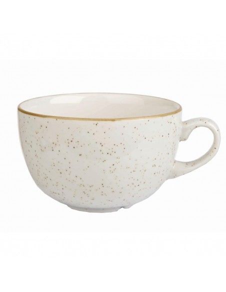 Tasses à cappuccino Churchill Stonecast Barley White 354ml (Lot de 12)