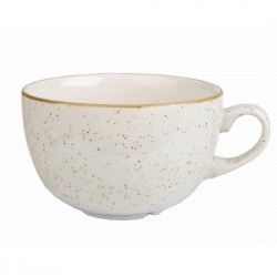 Tasses à cappuccino Churchill Stonecast Barley White 236ml (Lot de 12)