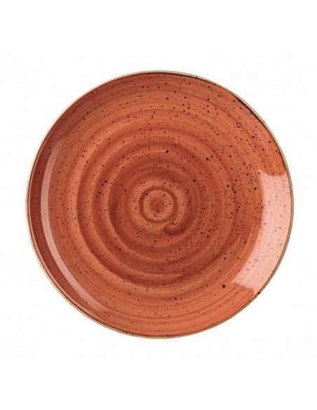 Assiettes rondes Churchill Stonecast Spiced Orange 260mm (Lot de 12)