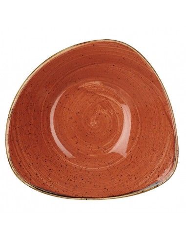 Bols triangulaires Churchill Stonecast Spiced Orange 235mm (Lot de 12)