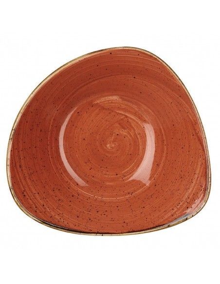 Bols triangulaires Churchill Stonecast Spiced Orange 235mm (Lot de 12)