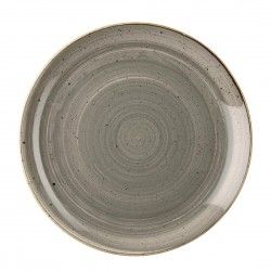 Assiettes rondes Churchill Stonecast Peppercorn Grey 217mm (Lot de 12)