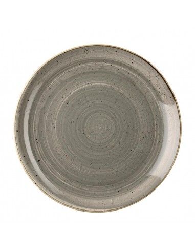 Assiettes rondes Churchill Stonecast Peppercorn Grey 217mm (Lot de 12)