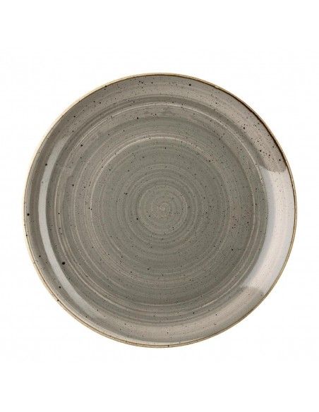 Assiettes rondes Churchill Stonecast Peppercorn Grey 217mm (Lot de 12)