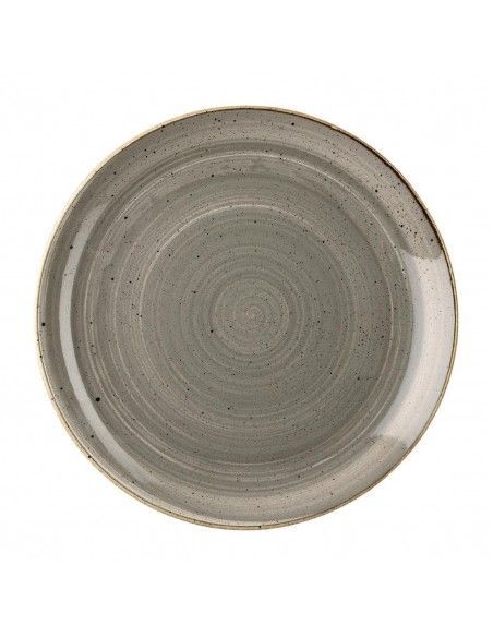 Assiettes rondes Churchill Stonecast Peppercorn Grey 165mm (Lot de 12)