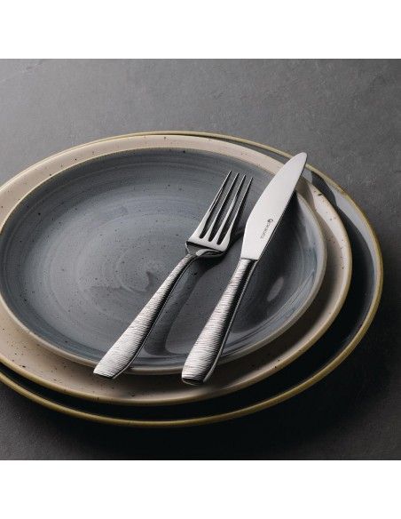 Assiettes rondes Churchill Stonecast Peppercorn Grey 165mm (Lot de 12)