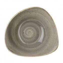 Bols triangulaires Churchill Stonecast Peppercorn Grey 235mm (Lot de 12)