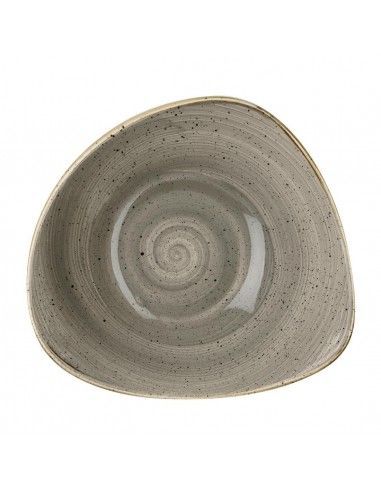 Bols triangulaires Churchill Stonecast Peppercorn Grey 235mm (Lot de 12)
