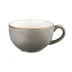 Tasses à cappuccino Churchill Stonecast Peppercorn Grey 236ml (Lot de 12)