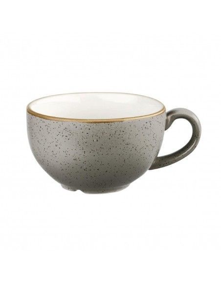 Tasses à cappuccino Churchill Stonecast Peppercorn Grey 236ml (Lot de 12)