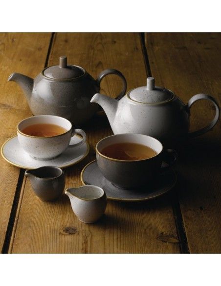 Tasses à cappuccino Churchill Stonecast Peppercorn Grey 236ml (Lot de 12)