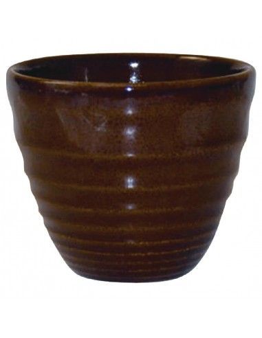 Pots à frites Churchill Bit on the Side Brown 284ml (Lot de 12)