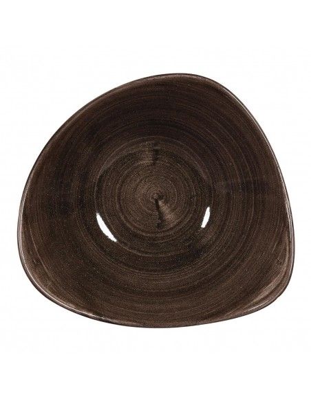 Bols triangulaires Churchill Stonecast Patina Black 235mm (Lot de 12)