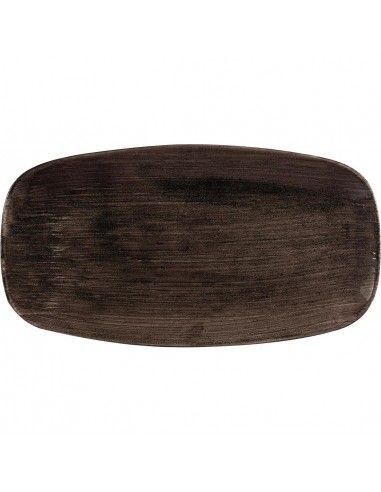 Assiettes oblongues Churchill Stonecast Patina 355mm (Lot de 6)