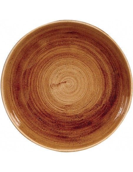 Assiettes coupes rondes Churchill Stonecast Patina Vintage Copper 248mm (Lot de 12)