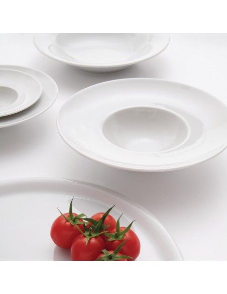 Assiettes creuses bord large Saturnia Napoli 150mm (lot de 10)