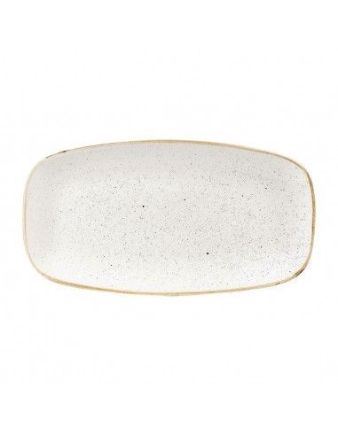 Assiettes oblongues Churchill Stonecast Barley White 189 x 355mm (Lot de 6)