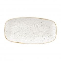 Assiettes oblongues Churchill Stonecast Barley White 153 x 298mm (Lot de 12)