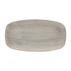 Assiettes oblongues Churchill Stonecast Peppercorn Grey 189 x 355mm (Lot de 6)