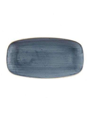 Assiettes oblongues Churchill Stonecast Blueberry 189 x 355mm (Lot de 6)