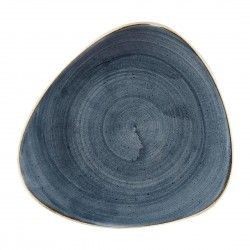 Assiettes triangulaires Churchill Stonecast Blueberry 229mm (Lot de 12)