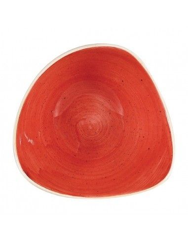 Bols triangulaires Churchill Stonecast Berry Red 185mm (Lot de 12)