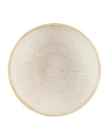 Assiettes coupes rondes Churchill Stonecast Nutmeg Cream 182mm (Lot de 12)