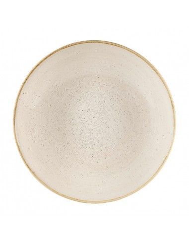 Assiettes coupes rondes Churchill Stonecast Nutmeg Cream 310mm (Lot de 6)