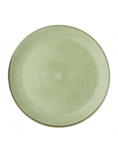 Assiettes avec rebord Churchill Stonecast Sage Green 288mm (Lot de 12)
