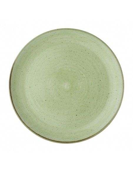 Assiettes avec rebord Churchill Stonecast Sage Green 288mm (Lot de 12)