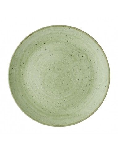 Assiettes avec rebord Churchill Stonecast Sage Green 217mm (Lot de 12)