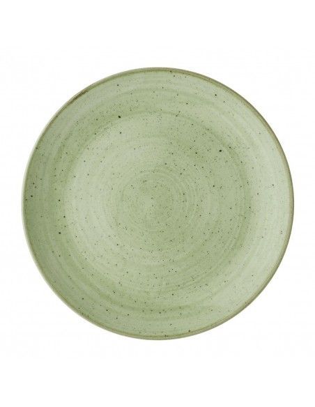 Assiettes avec rebord Churchill Stonecast Sage Green 217mm (Lot de 12)