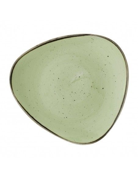 Assiettes triangulaires Churchill Stonecast Sage Green 265mm (Lot de 12)