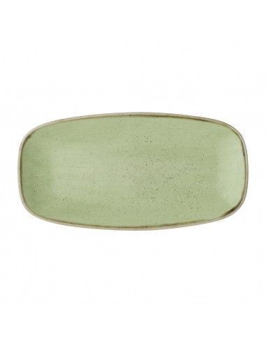 Assiettes oblongues Churchill Stonecast Sage Green 298mm (Lot de 12)